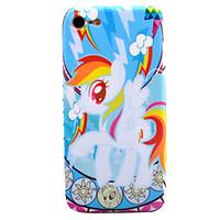 For Apple iPhone 7 7 Plus 6s 6 Plus Case Cover Cartoon Horse Pattern IMD Process Thicker TPU Material Fruit Color Soft Case Phone Case