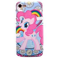 For Apple iPhone 7 7 Plus 6s 6 Plus Case Cover Cartoon Horse Pattern IMD Process Thicker TPU Material Fruit Color Soft Case Phone Case