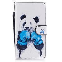 For Samsung Galaxy J3 J5 (2017) Case Cover Panda Pattern Painted Card Stent PU Material Phone Case J5 (2016) J3 J5