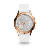 Fossil Q Modern Pursuit rose gold Silicion white