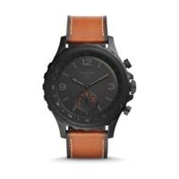 Fossil Q Nate Leather darkbrown