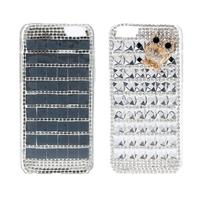 For Samsung Galaxy S6 PC Phone Protect Case Luxury Bling Bling Crystal with Special Metal Owl Pattern Design