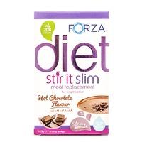 Forza Stir It Slim Hot Meal Replacement Drink Hot Chocolate 3 x 55g - 3 x 55 g