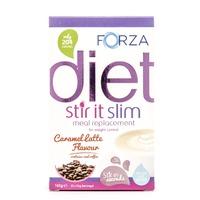 forza stir it slim hot meal replacement drink caramel latte 3 x 55g 3x ...