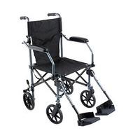 Folding TraveLite Wheelchair with bag, Aluminium