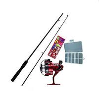 Fonoun Iso Fishing Rod FRP 165cm Ultra Light with Reel Hook Float FT69