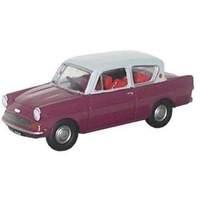 ford anglia maroongrey