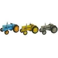 Fordson Triple Tractor Set (blue/yellow/grey)