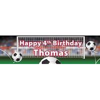 Football Personalised Party Banner