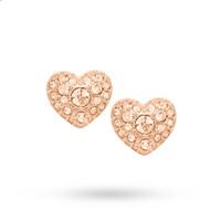 Fossil Glitz Heart Stud Earrings