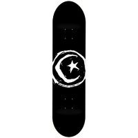 foundation star moon skateboard deck black 8