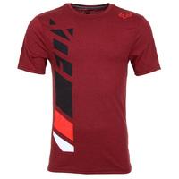 fox side seca t shirt heather red