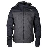 fox straightaway jacket heather black