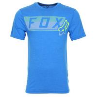 fox moth dots t shirt heather blue