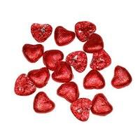 Foil Wrapped Heart Shaped Favour Chocolates Pack - Fuchsia