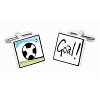 Football Goal Ceramic Cufflinks