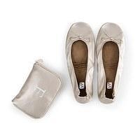 Foldable Flats Pocket Shoes - Champagne - Small