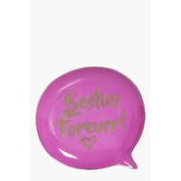 forever speech bubble trinket dish pink