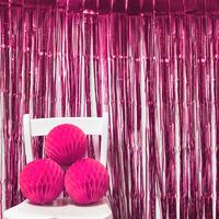 Foil Curtain Bright Pink