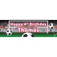 Football Personalised Party Banner