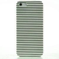 For iPhone 7 Plus Black White Stripes Pattern Hard Case for iPhone 5/5S