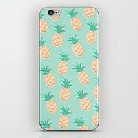 For iPhone 7 Plus Small Blue Pineapple Pattern hard Case for iPhone 6s 6 Plus