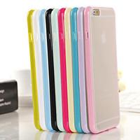 For iPhone 6 Case / iPhone 6 Plus Case Translucent Case Back Cover Case Solid Color Soft TPU iPhone 6s Plus/6 Plus / iPhone 6s/6