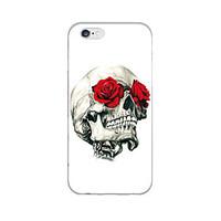 For iPhone 6 Case iPhone 6 Plus Case Case Cover Ultra-thin Transparent Pattern Back Cover Case Skull Soft TPU foriPhone 6s Plus iPhone 6