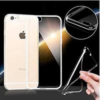 For iPhone 6 Case / iPhone 6 Plus Case Ultra-thin / Transparent Case Back Cover Case Solid Color Soft TPUiPhone 6s Plus/6 Plus / iPhone