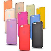 For iPhone 6 Case / iPhone 6 Plus Case Ultra-thin / Frosted / Translucent Case Back Cover Case Solid Color Hard PCiPhone 6s Plus/6 Plus /