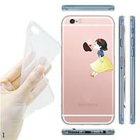 For iPhone 7 MAYCARIKissing at Apple Soft Transparent TPU Back Case for iPhone5/iPhone 5S