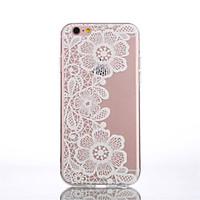 For iPhone 6 Case / iPhone 6 Plus Case Transparent / Pattern Case Back Cover Case Lace Printing Soft TPUiPhone 6s Plus/6 Plus / iPhone