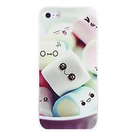 For iPhone 7 Plus Cute Marshmallow Pattern PC Hard Case for iPhone 5/5S
