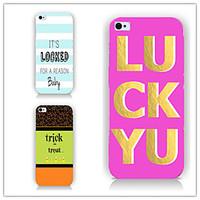 For iPhone 6 Case / iPhone 6 Plus Case Pattern Case Back Cover Case Word / Phrase Hard PC iPhone 6s Plus/6 Plus / iPhone 6s/6