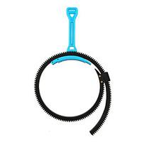 FOTGA Adjustable Zoom Follow Focus Flexible Gear Belt Ring Handle Lever 46-110mm for DSLR Camera Black Blue Gray
