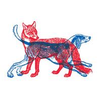 Fox/Hound - Red/Blue By Patrick Thomas