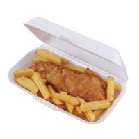 Foam Hinged Fish and Chip Trays Pack of 250