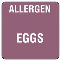 Food Allergen Labels Eggs (Roll of 500)