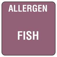 food allergen labels fish roll of 500