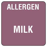 food allergen labels milk roll of 500