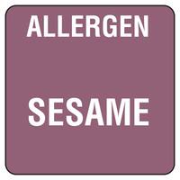 food allergen labels sesame case of 18 000