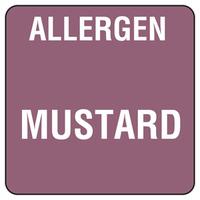 Food Allergen Labels Mustard (Case of 18, 000)