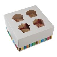 Four Cupcake Box Pack of 4