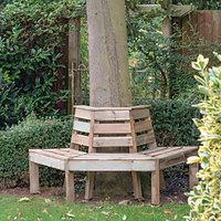 Forest Garden Timber Tree Seat