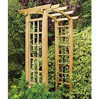 forest garden ryeford curved trellis arch 1340 x 800 mm