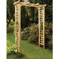 forest garden berkeley square lattice arch 1500 x 600 mm