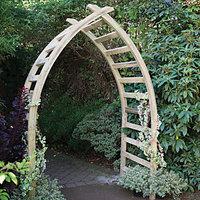 Forest Garden Whitby Gothic Slatted Arch - 1540 x 760 mm