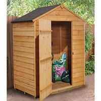 Forest Garden Windowless Apex Overlap Shed - 5 x 3 ft