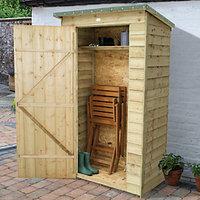 Forest Garden Overlap Timber Tool Store Pressure Treated with Assembly - 4 x 2 ft