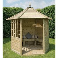 forest garden arden timber gazebo 2810 x 2450 mm